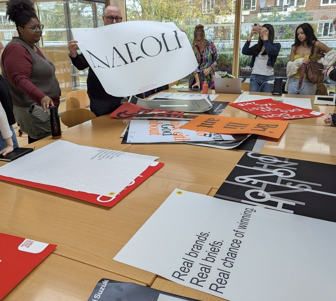 Students from our BA (Hons) Graphic Design courses recently stepped inside two of the world’s leading design agencies <a href="/pentagramdesign/">Pentagram Design</a> and @dixonbaxi

Visits like these give our students valuable insight, helping them understand the possibilities they can pursue after graduation