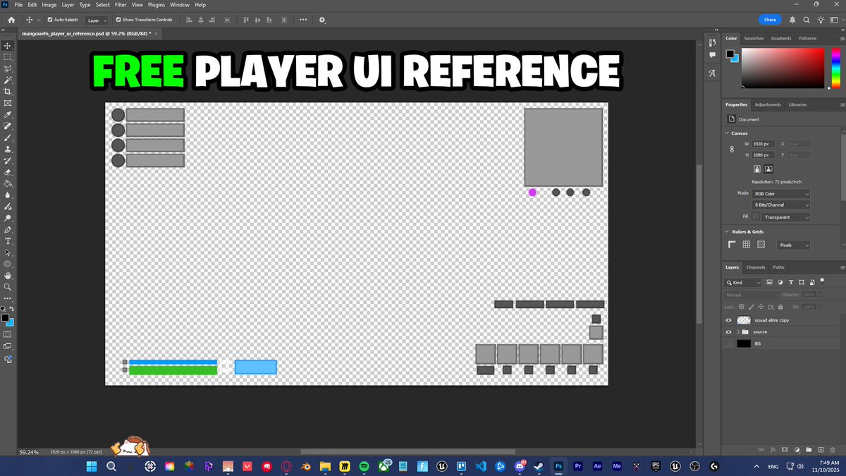 This should’ve shipped with UEFN.. 🤯

Grab a copy of this player UI size chart for building custom menus for completely FREE!

Link: discord.gg/YEaTDewGA4

#UEFN #Verse #FortniteCreative