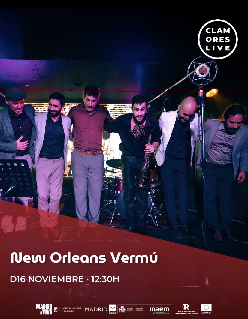 No te pierdas este domingo el Vermú de Nueva Orleans 

➡️ Entradas en el link de la bio