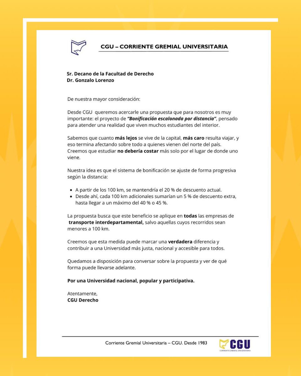 CGU Derecho tweet media