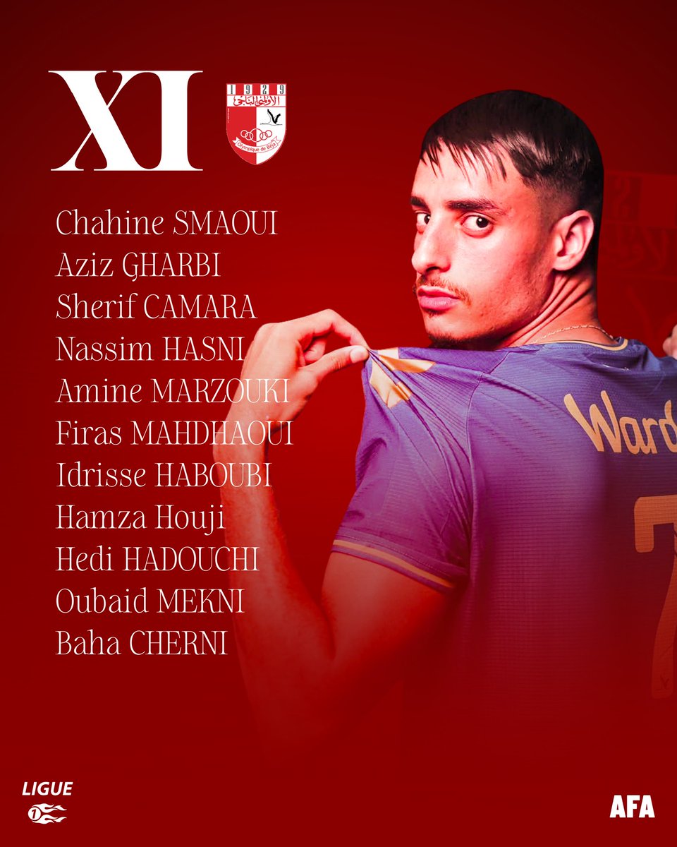 ActuFootArabe's tweet photo. LE XI de départ de l'Olympique de Beja ! 🔴⚪
Le coup d'envoi du match vient d'être donné ! 🇹🇳
#Ligue1Pro | #DigitalOB https://t.co/jRUda4H62C