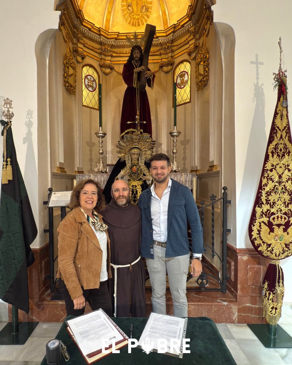 En la mañana de hoy hemos renovado el acompañamiento musical para la procesión de Alabanzas de María Stma. De la Esperanza por su barrio de capuchinos el próximo Sábado 20 de Diciembre con la Banda de Musica de la Cofradía del Rocío de Málaga @bmrociomlg