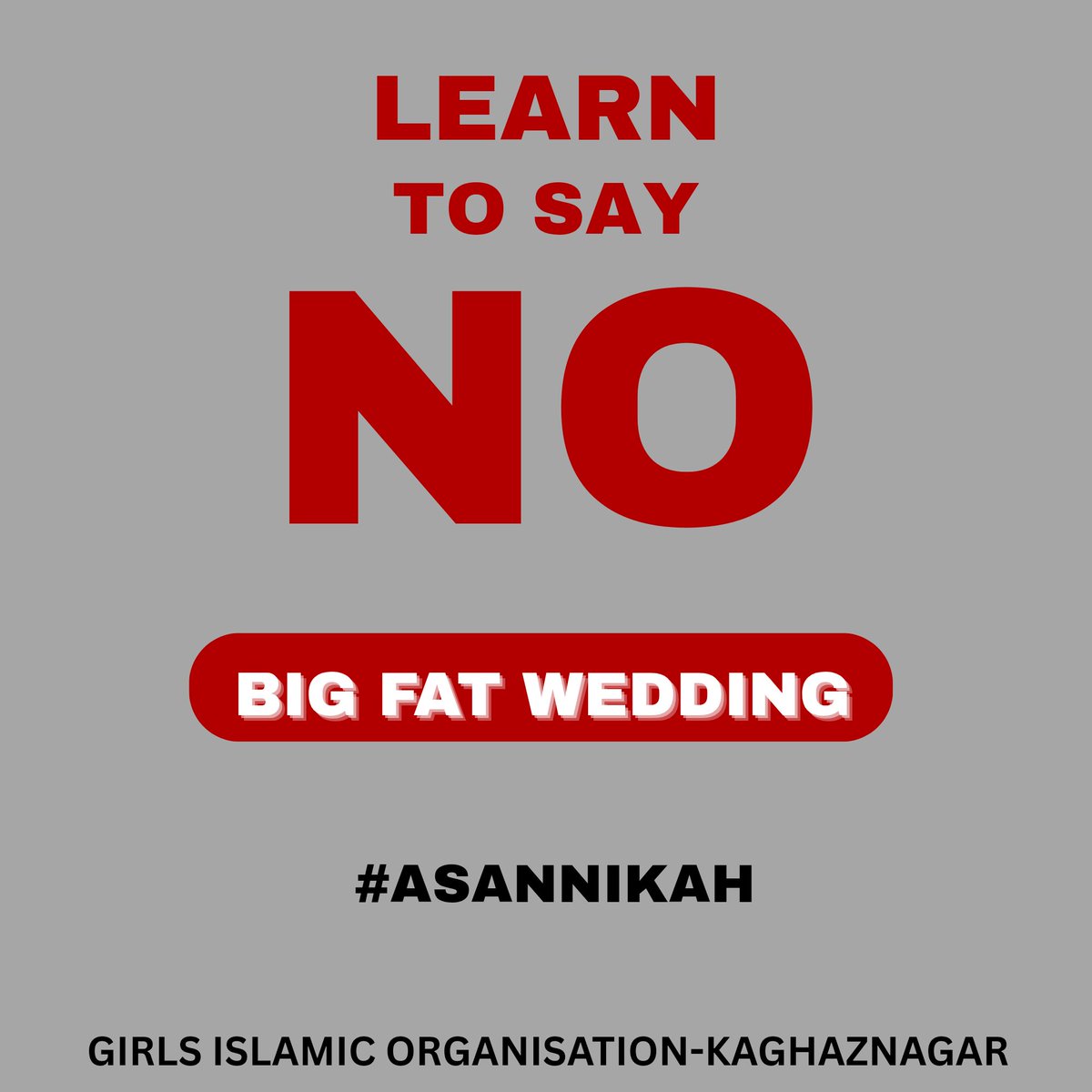 #AsanNikah #nobigfatwedding