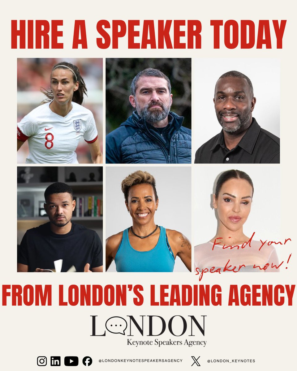 London_Keynotes's tweet image. 💫At The London Keynote Speakers Agency, we connect organisations, teams, and individuals with world-class speakers, hosts &amp;amp; entertainers who inspire💡, motivate💪, and encourage real change🌍
#KeynoteSpeakers #LKSA #EventPlanning #PublicSpeaking #Motivation #Inspiration