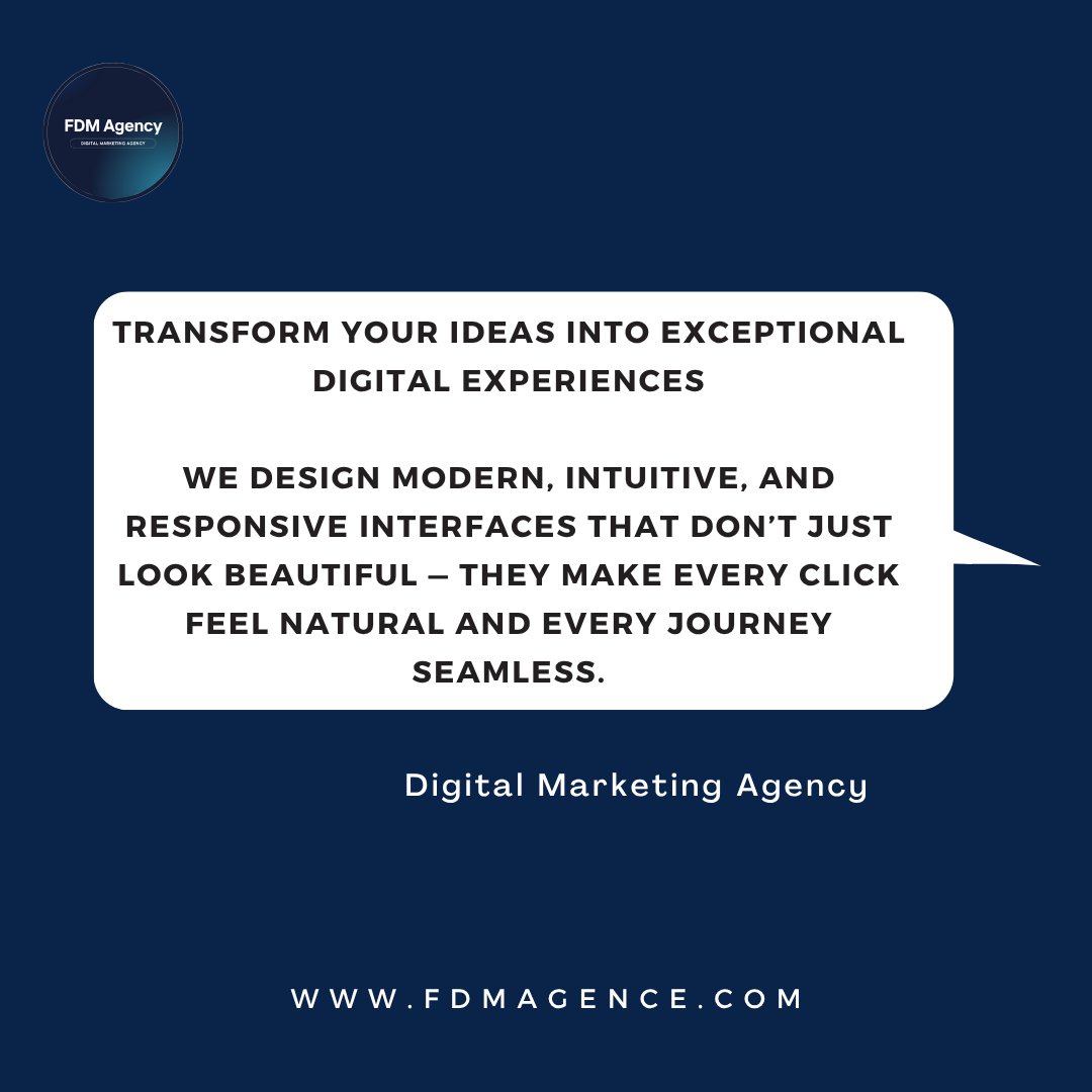 FDMagence's tweet photo. Transform Your Ideas into Exceptional Digital Experiences

Contact FDM Agency today to elevate your digital presence!
- https://t.co/dgplNQ1EQu

#FDMAgency #UIDesign #UXDesign #WebDesign #DigitalExperience #CreativeAgency #UIUX #DesignStudio #UserExperience #Casablanca https://t.co/41WoqH5aDQ