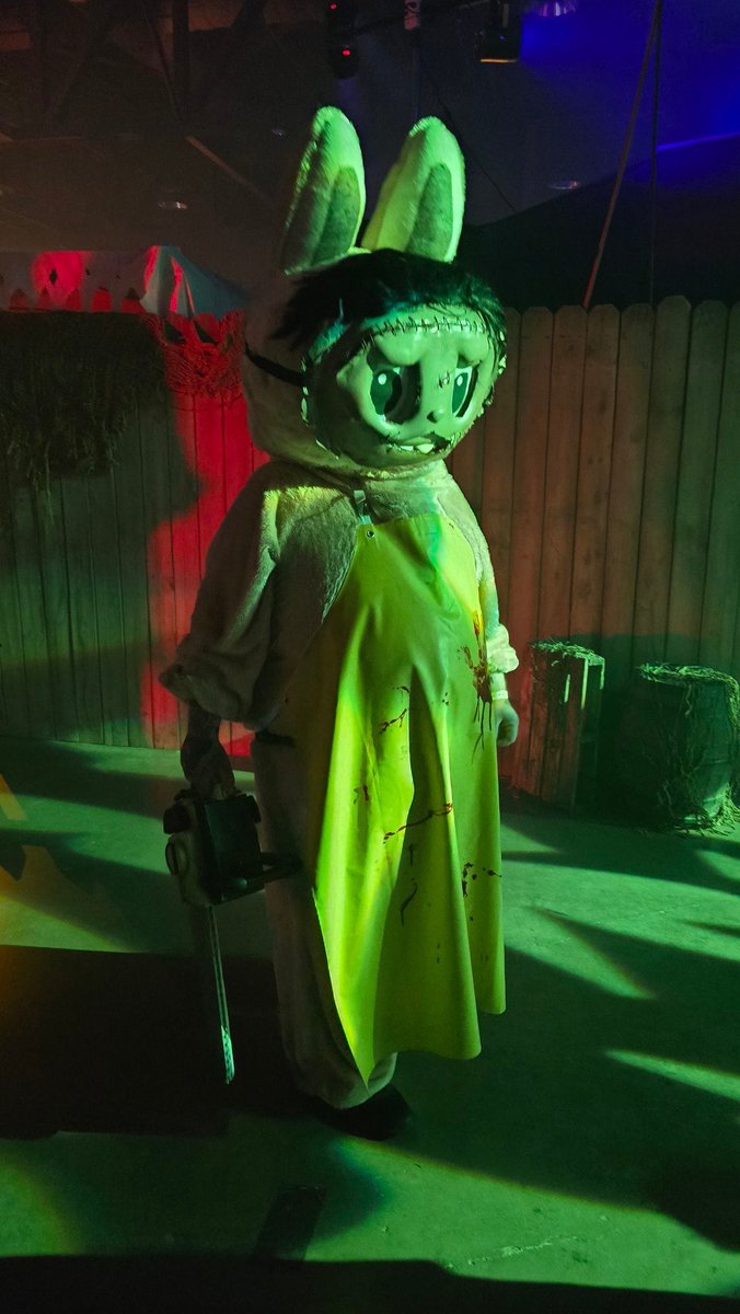 Leatherface Labubu at Midsummer Scream in Long Beach