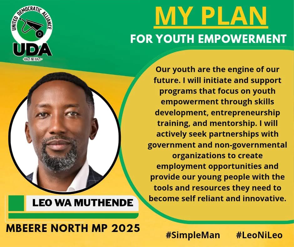 ke_johnnieh's tweet image. Every young person deserves a chance — not just to work, but to lead, innovate, and inspire. 💡 We’re not waiting for opportunities. We’re creating them — right here in Mbeere North! 🔥
#MbeereNorthNiLeo
#SimpleMan