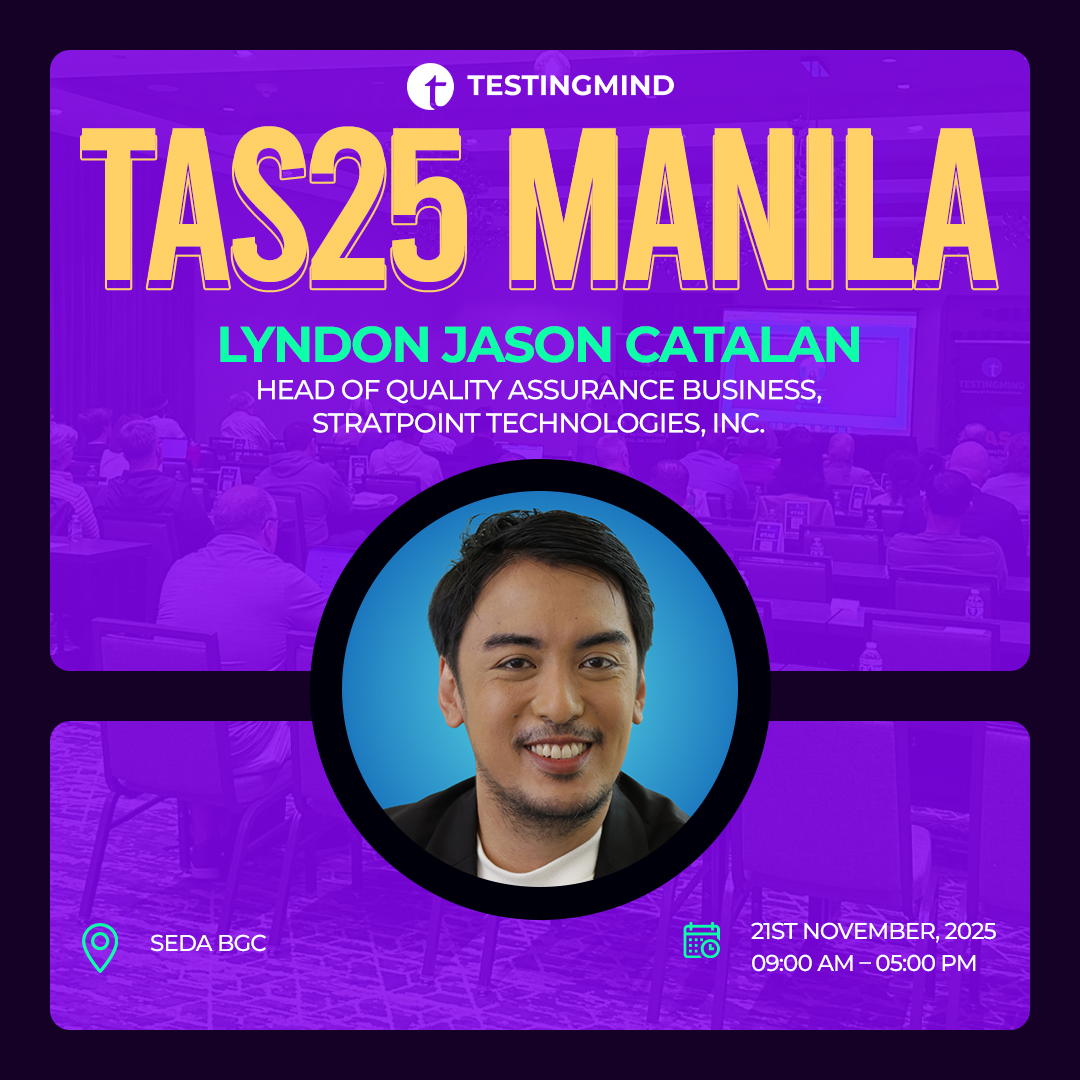 testingmindcon's tweet image. Redefining Quality in the Age of AI — Where Testing Meets the Human Element 

In an era where AI dominates quality conversations, one question remains: Can technology truly replace human assurance?

Join us at the Test Automation Summit – Manila on November 21, 2025, as Lyndon…