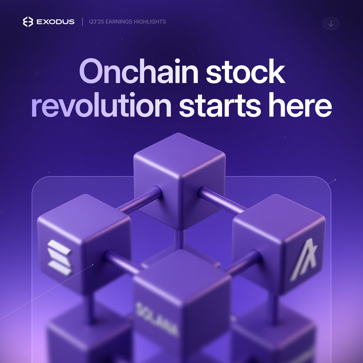 🪙 $EXOD now live on Solana (and Algorand) in partnership with <a href="/SuperstateInc/">Superstate</a>.

We’re pioneering onchain equity trading, bringing public company shares to blockchain rails.

The tokenization era is here, and Exodus is leading the charge.