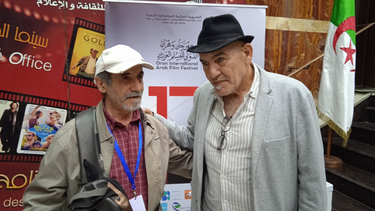 obado2's tweet photo. مع الصديق المخرج الفلسطيني رشيد مشهراوي بمهرجان وهران للفيلم العربي https://t.co/aDrmineg0g