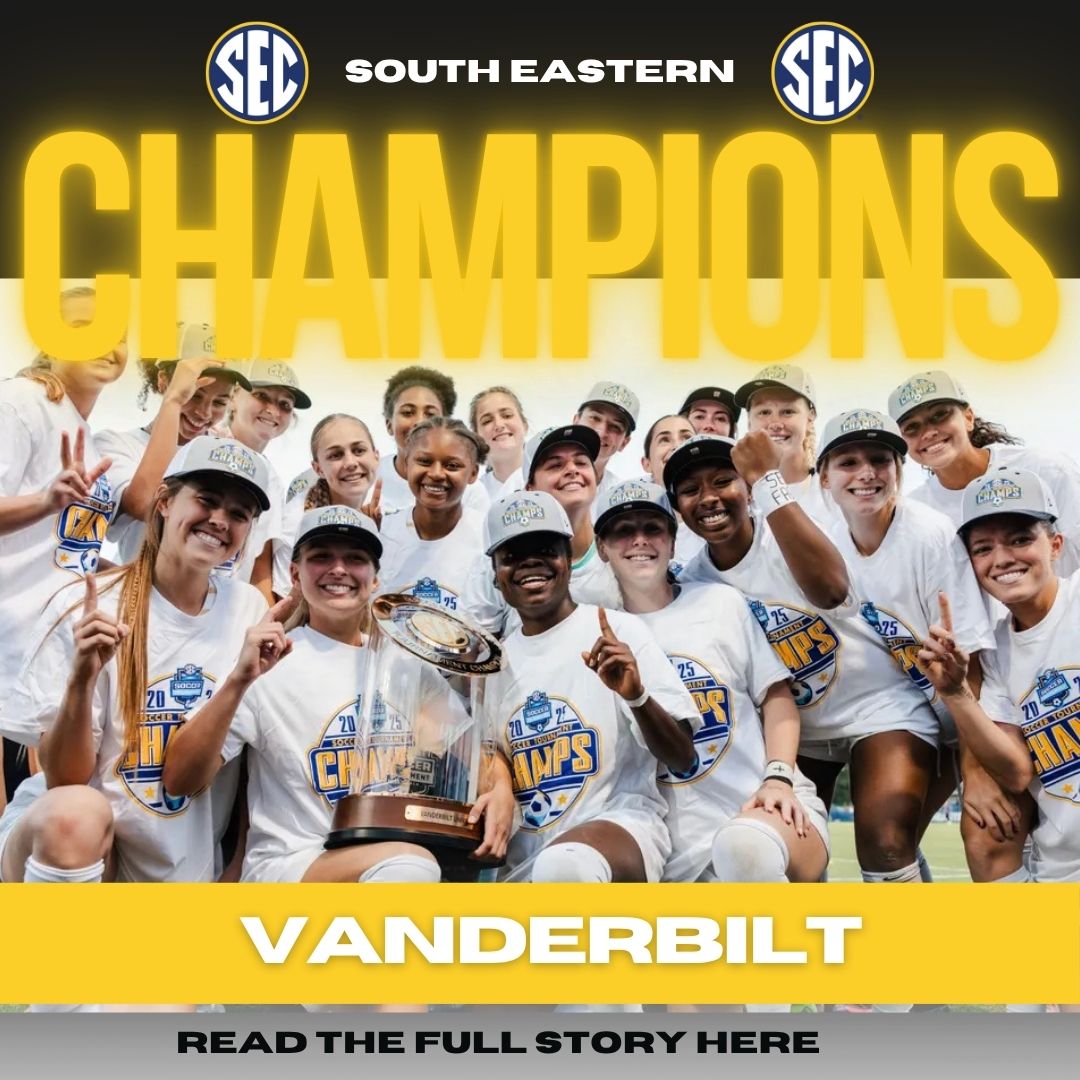 Vanderbilt soccer is back on top of the SEC.

In a dramatic showdown at the Brosnaham Soccer Complex on Sunday, No. 8 Vanderbiltedged No. 25 LSU8–7 in penalty kicks to capture the SEC Tournament Championship, marking the program’s fourth title and second under head coach Darren
