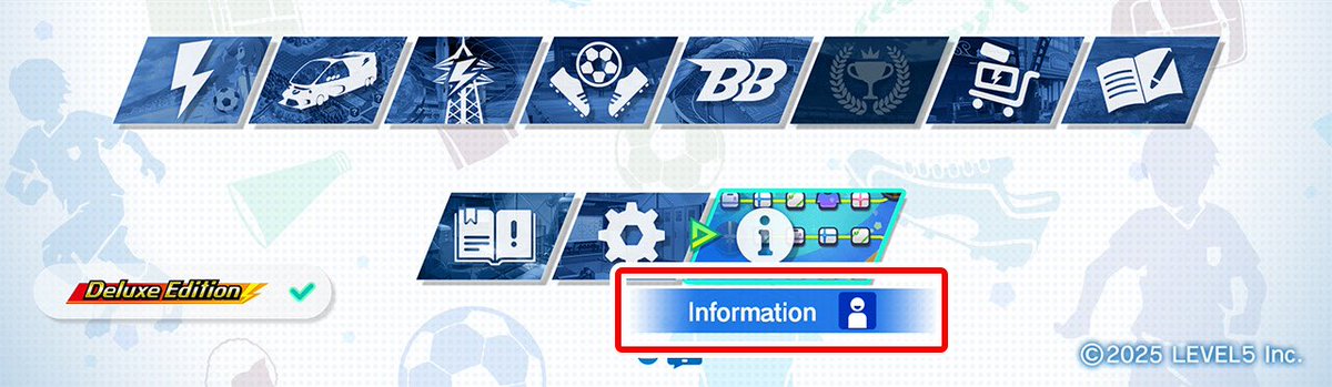InazumaNational's tweet photo. 🎁⚡️| This is how you can claim your Commemoration Gift, Pre-Order and Deluxe Edition bonuses in INAZUMA ELEVEN: Victory Road:
-From the Title Menu, select "Information"
-Select "Gift Code"
-Enter the gift code
-If the entry is successful, the bonus content will be added to the "Claim Bonus Content"menu and can be received.

*Some items will become available to use as the story progresses.

*To receive the demo play bonus, you'll need demo save data on the same platform as your full version of the game.