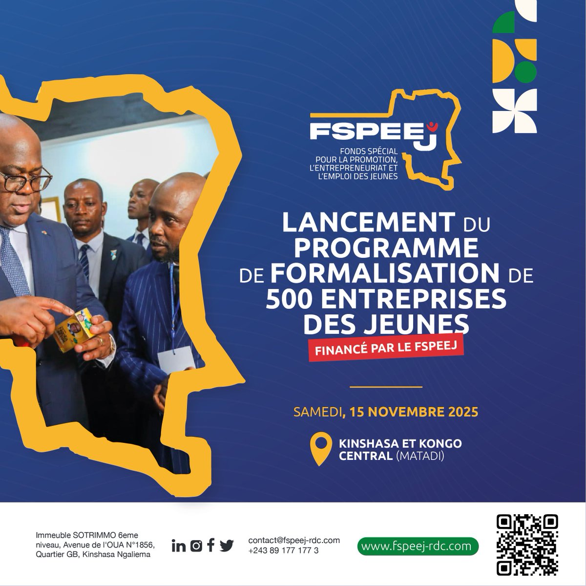 Fonds Spécial pour la Jeunesse FSPEEJ-RDC tweet media