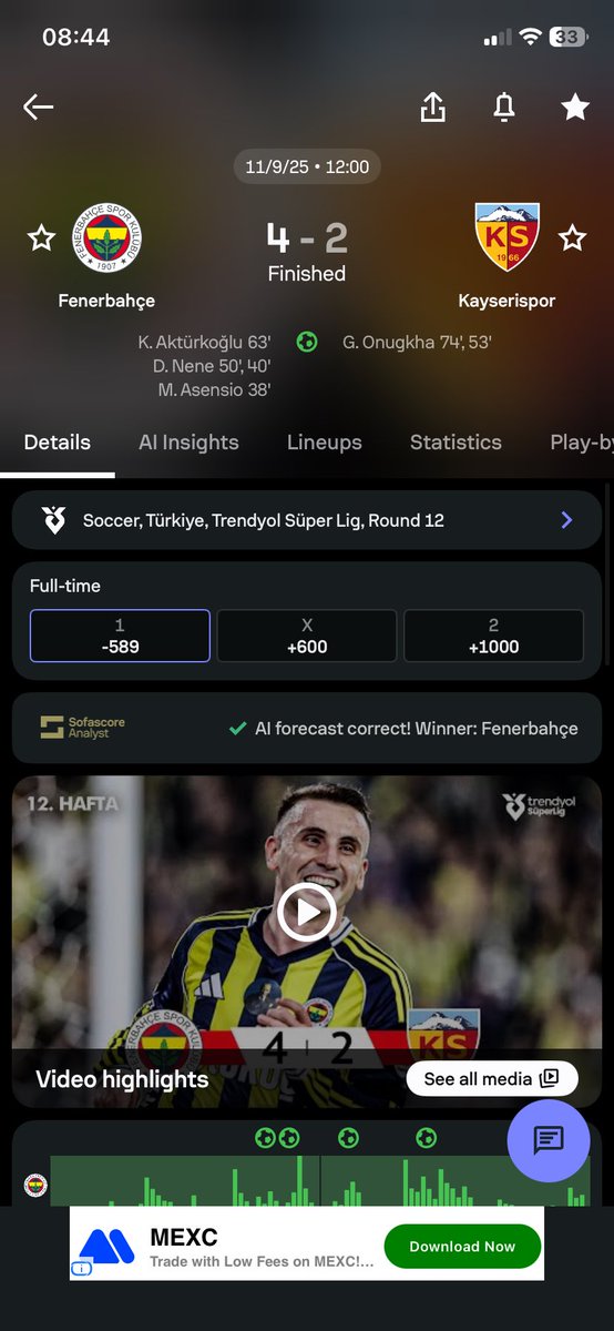BoomwithAlpha13's tweet photo. Yesterdays Bet 1 Booms 💣💥

🚨 Daily Banker 💸 

Bet 1: Accumulator Over 1.5 Goals each ⚽️⚽️ Booms 💣💥

Türkiye 🇹🇷 Super League &amp; Belgium 🇧🇪 Pro League 

Fenerbahçe vs Kayserispor ✅

Gent vs Genk ✅

No 🧢 

See facts 👇🏽

Dm to Subscribe for VIP tips https://t.co/QE8PRme4mh