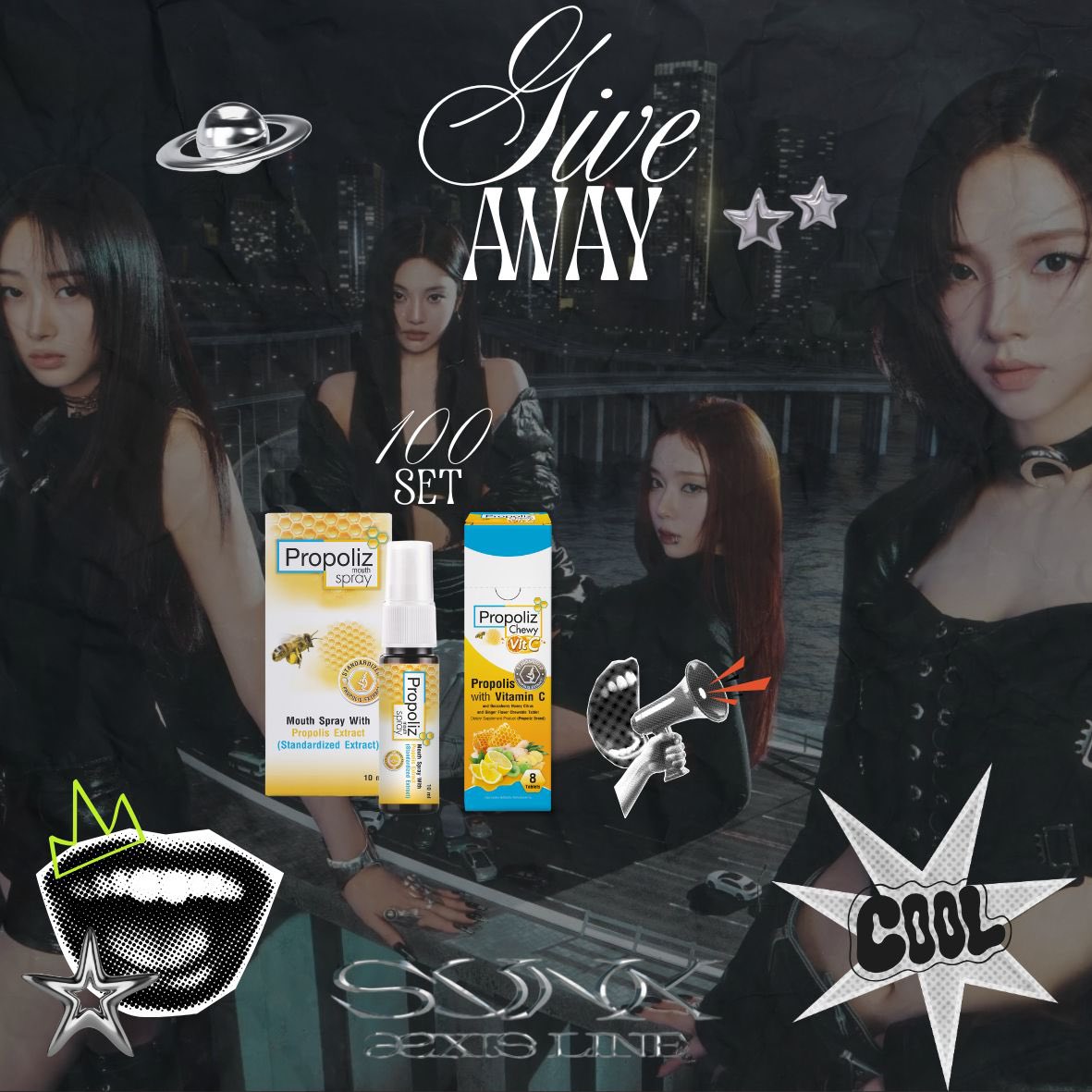 praewina's tweet photo. Pls kindly rt💥

‼️New‼️ Special Giveaway by @Propolizzzz 

Propoliz Mouth Spray &amp; Chewy Vit C
100 sets

มายกรี้ดลั่นอิมแพคก็ไม่เจ็บคอ
มารับกันเยอะๆนะคะ🥺🐝💛

rt &amp; show this tweet

#aespa_SYNK_aeXISLINE_BANGKOK
#aespa_SYNK_aeXISLINE_BKK https://t.co/zD6l7Rms7W