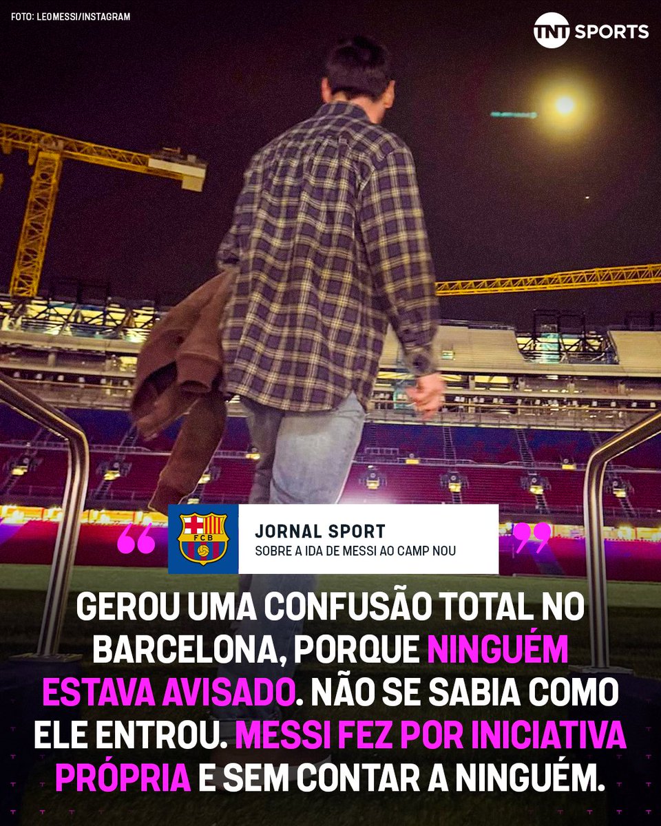 TNTSportsBR's tweet image. HAHAHAHA OLHA O QUE O MESSI FEZ! 😂😅 De acordo com a imprensa da Catalunha, o craque argentino apareceu no Camp Nou sem avisar ninguém e não se sabia como ele tinha conseguido entrar no estádio! O homem ama MUITO o Barcelona... 🔵🔴

Crédito: Sport

#MFM