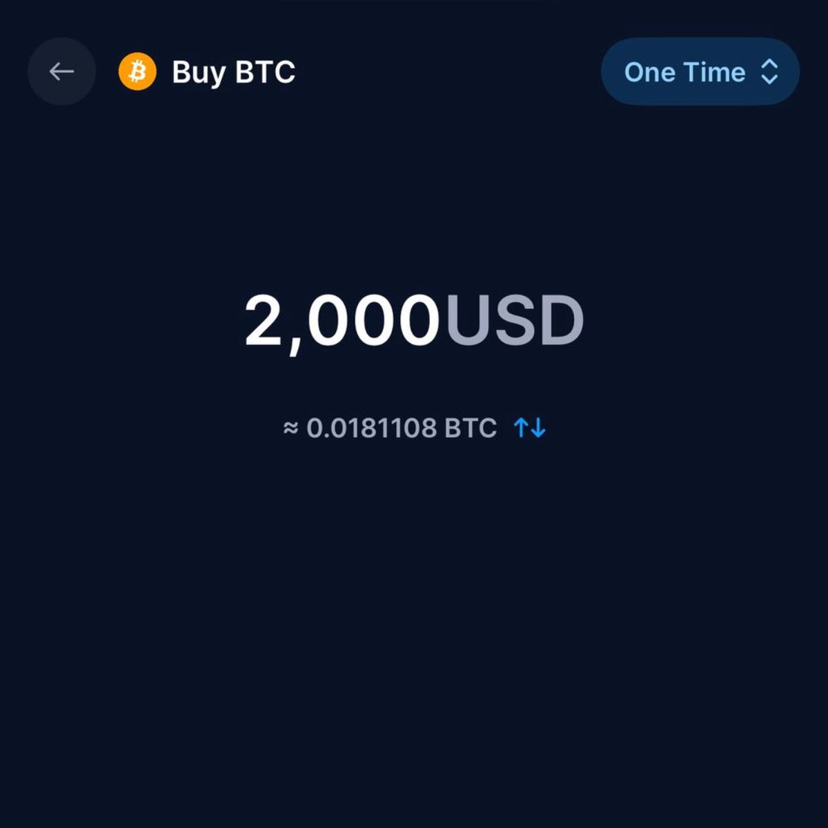 $2,000 will get you around 0.01811 $BTC