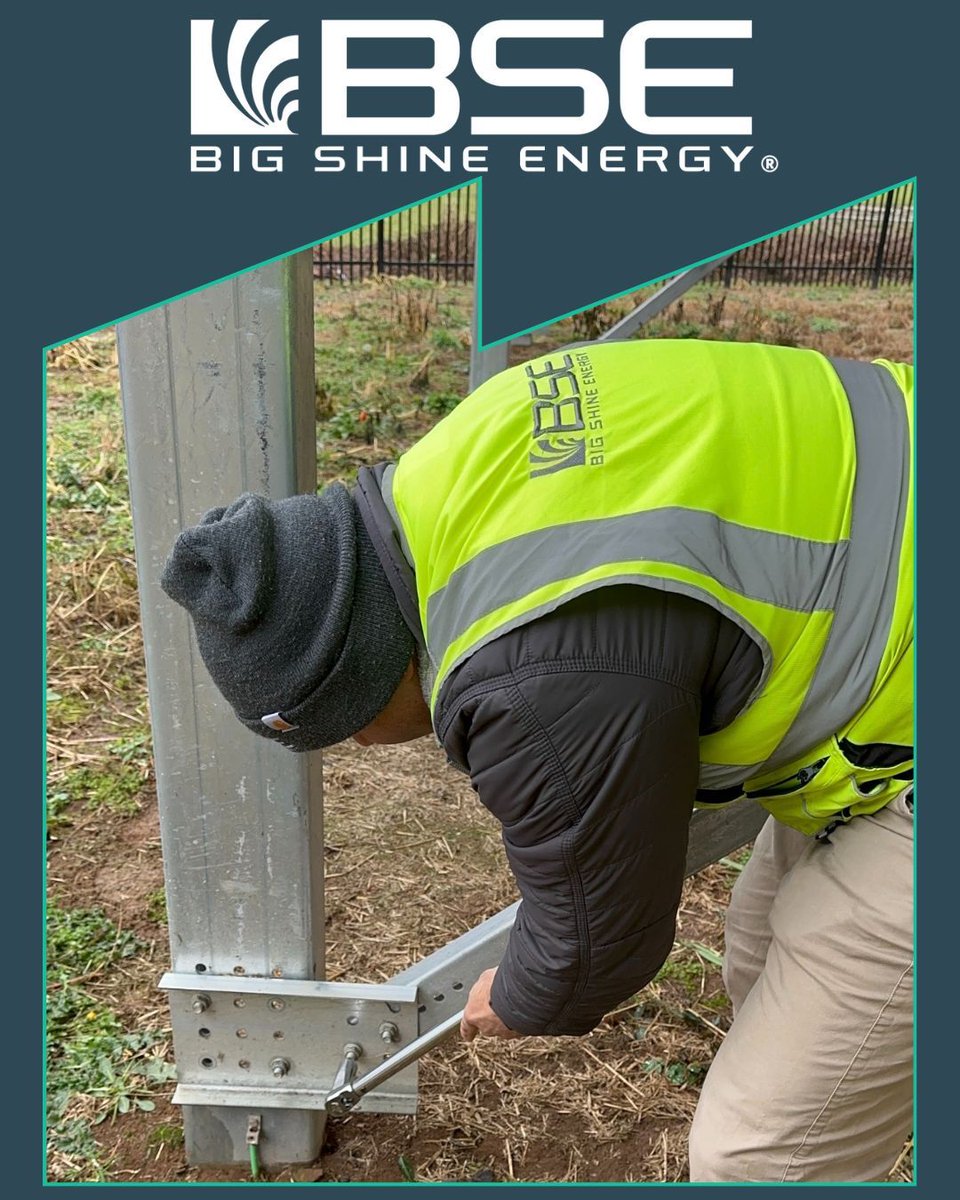 BigShineEnergy's tweet image. Torquing isn’t just tightening it’s precision. In solar, every bolt affects performance, safety &amp;amp; longevity. #SolarEnergy #CleanTech #EngineeringMatters #BigShineEnergy