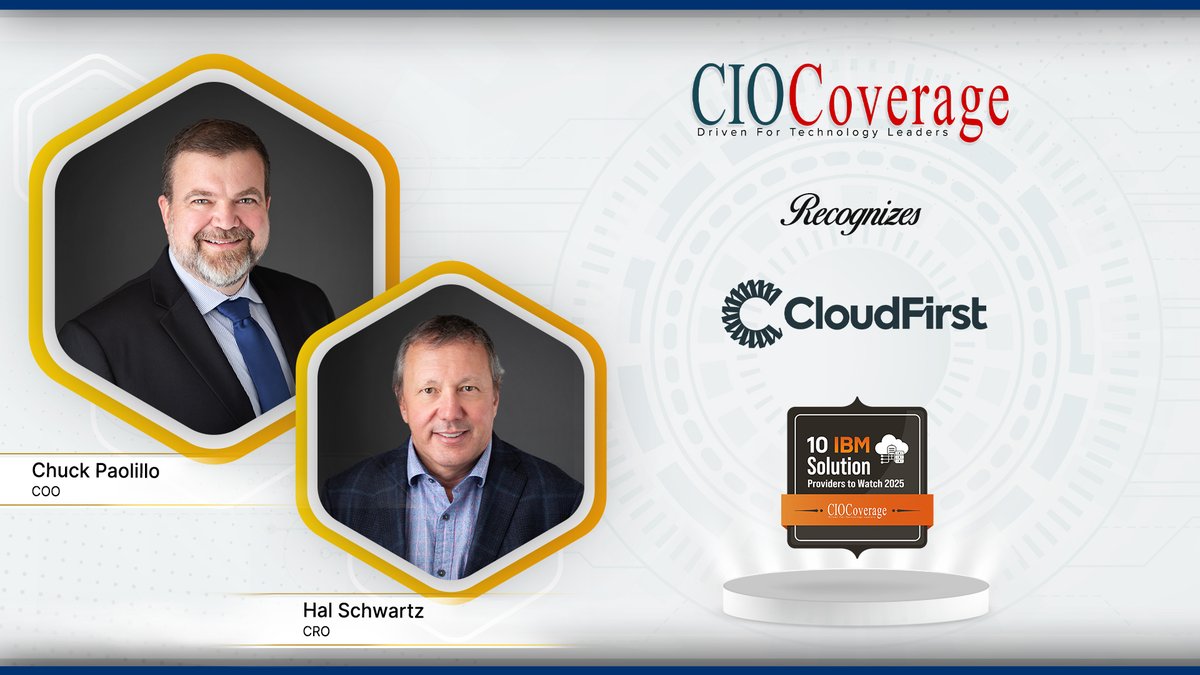 CioCoverage's tweet image. Powering the Future of IBM — CloudFirst Technologies Shines in Our 10 IBM Solution Providers Watchlist, featuring Hal Schwartz, CRO and Chuck Paolillo, COO

Read here: ciocoverage.com/cloudfirst-pre…

#ciocoverage #NewEditionALert #CoverStory #IBMSolutions #IBMSolutionProviders #Top10