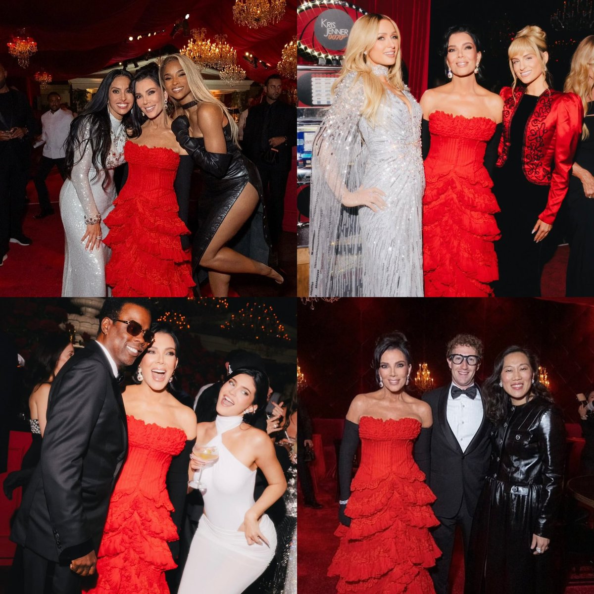 Kris Jenner celebrates her 70th birthday with Mariah Carey, Oprah, Mark Zuckerberg, Meghan Trainor &amp; more.