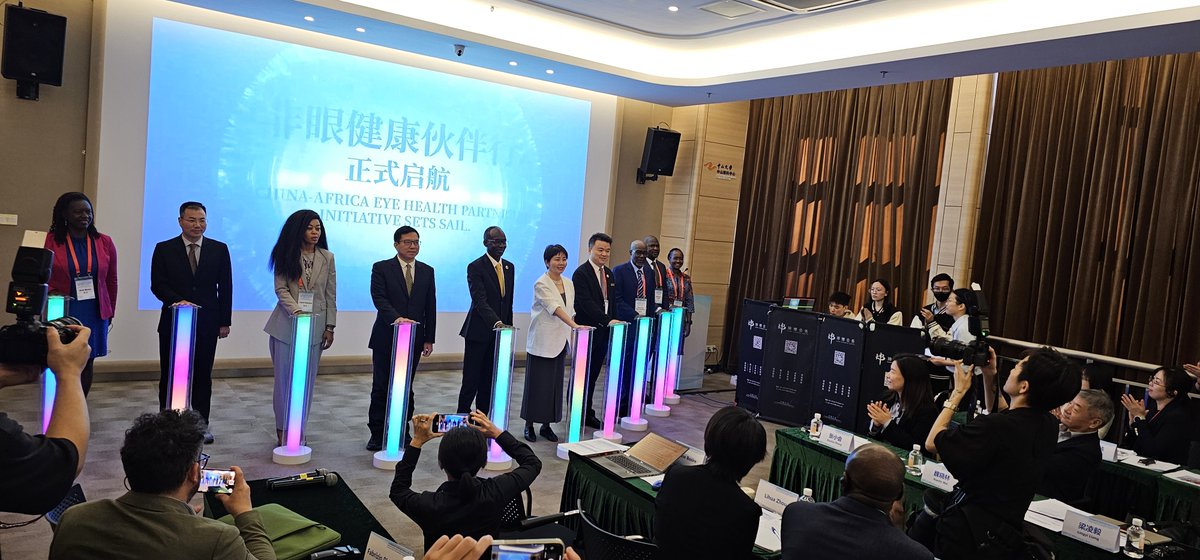 ProfJanabi's tweet photo. Vision is more than sight. It is the ability to learn, to work, and to dream.

Honoured to join the opening of the China–Africa Eye Health Alliance, a partnership that shows how shared purpose can transform lives.

With China’s continued support, @WHO is working to expand access to affordable, people-centred eye care across the African Region.