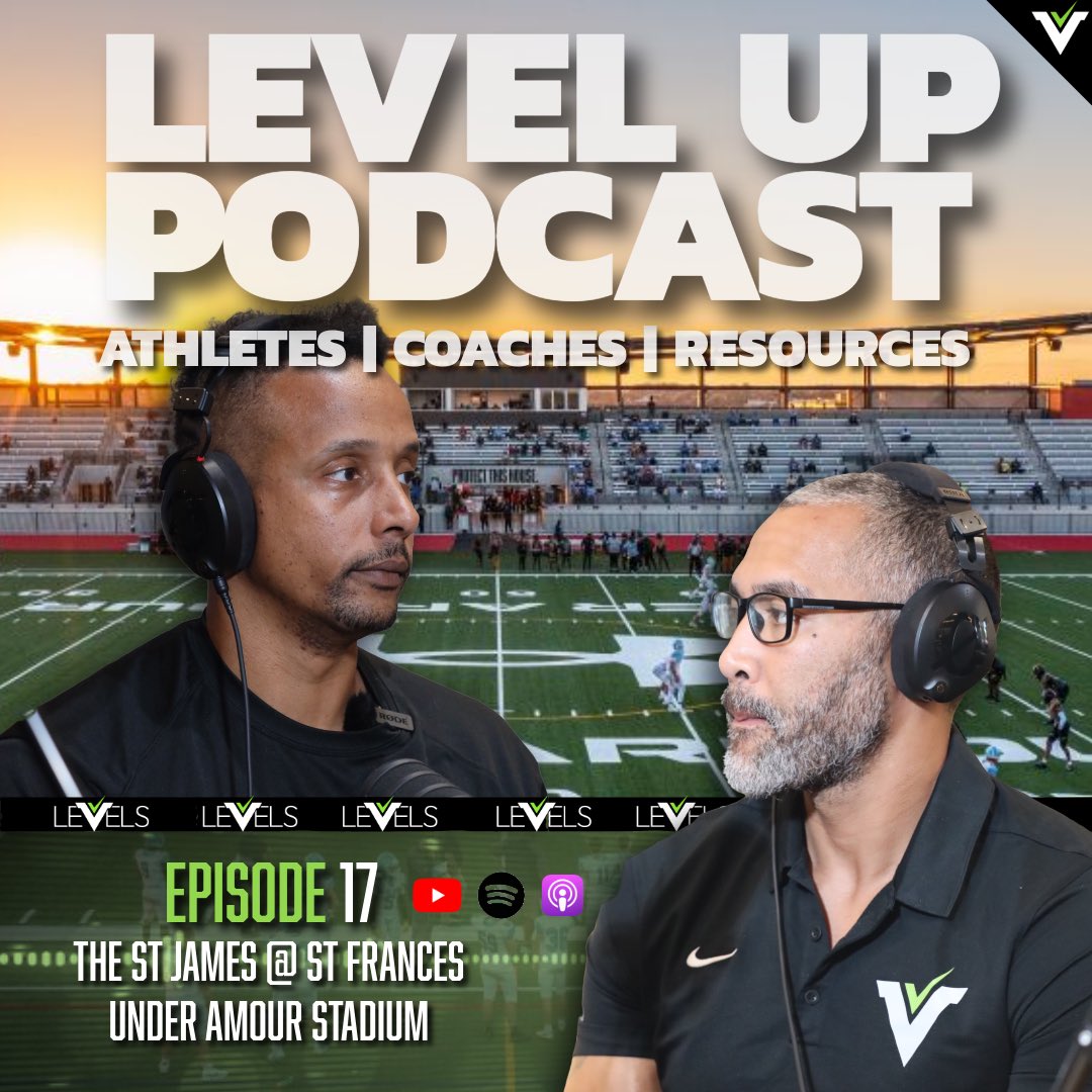 LevelsAppAi's tweet photo. Ep. 17 of the LEVEL UP Podcast is LIVE from Under Armour Stadium! 🏈
We break down the Top 3 Division 6A Teams heading into playoffs & the big VA vs MD showdown — The St. James (8-0) vs St. Frances (7-1) 🔥
#LEVELUPPodcast #DMVFootball #GameDay #UnderArmourStadium #DarkVisors https://t.co/LlOF0SU1UA