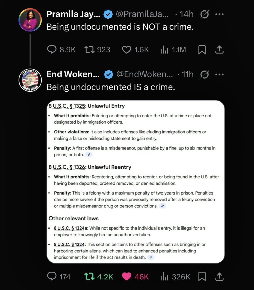 EndWokeness's tweet image. Check out that ratio, @RepJayapal