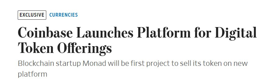 $MON token sell on <a href="/coinbase/">Coinbase 🛡️</a>

COINBASE TO LAUNCH PLATFORM FOR TOKEN SALES, FIRST ICO TO BE MONAD NEXT WEEK $MON 

W MOVE?