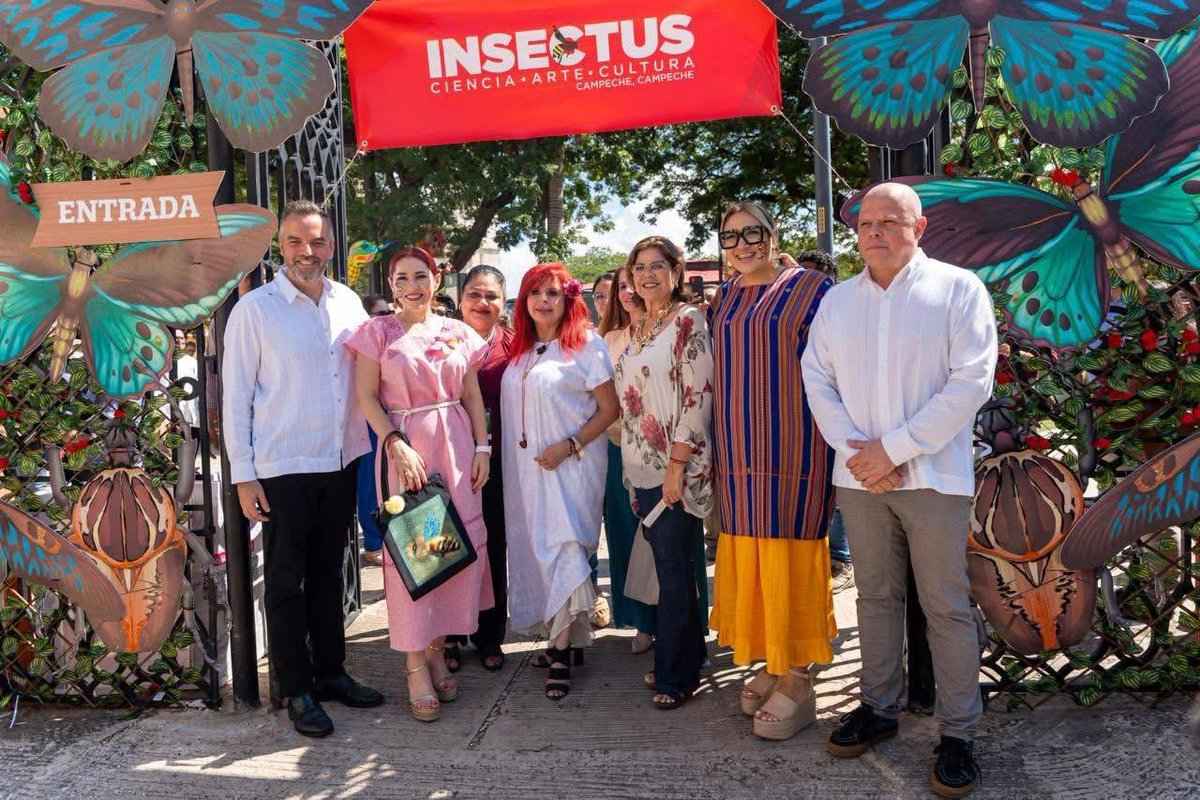 JLavalleMaury's tweet photo. Inauguramos la exposición #INSECTUS: Ciencia, Arte y Cultura junto a nuestra gobernadora @LaydaSansores, un espacio que celebra el talento y el conocimiento, ver la naturaleza desde otra perspectiva, llena de color, detalle y creatividad. Un orgullo seguir apoyando proyectos que fortalecen la ciencia, el arte y formación. Agradecemos a #FundacionCoppel por su apoyo en este evento de tod@s. #GobiernoDeTodos #insectus #Campeche @SECTURCampeche @UCSCampeche