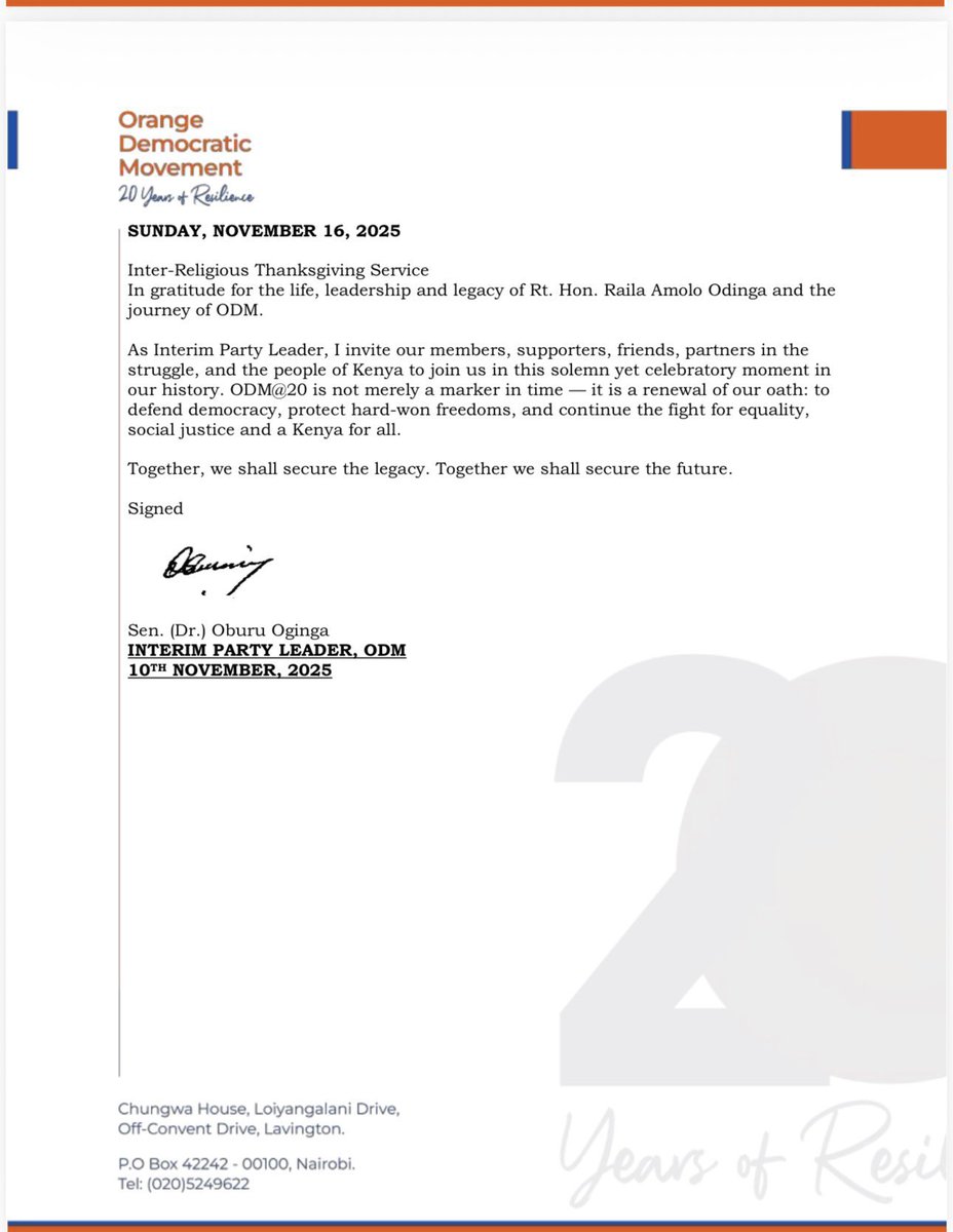 Dr. Oburu Oginga _Odinga tweet media