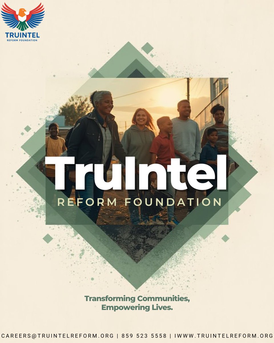 TruIntel_Reform's tweet image. Together, we rise!
At TruIntel Reform Foundation, we are dedicated to transforming communities and empowering lives. Join us in building a stronger, more inclusive tomorrow. 💙
#TruIntelReform #EmpoweringLives #CommunityFirst