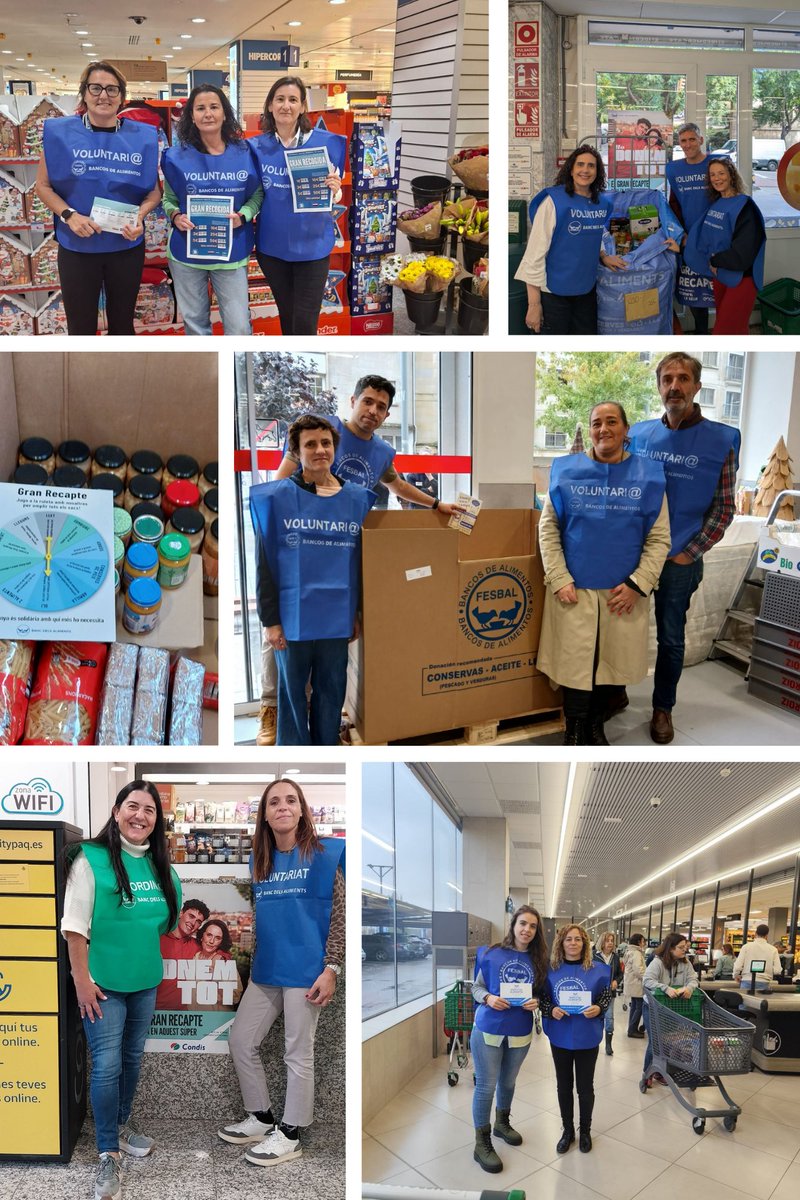 Veolia_Es's tweet photo. 🤝 Compañeros y compañeras de #Veolia han participado en la Gran Recogida del Banco de Alimentos en diversas ciudades, ayudando a quienes más lo necesitan 🥕🍎

Una iniciativa de voluntariado enmarcada en @Veolia_Es Cares que refuerza nuestro compromiso social.

@fesbal_org @BancAlimentsBcn
