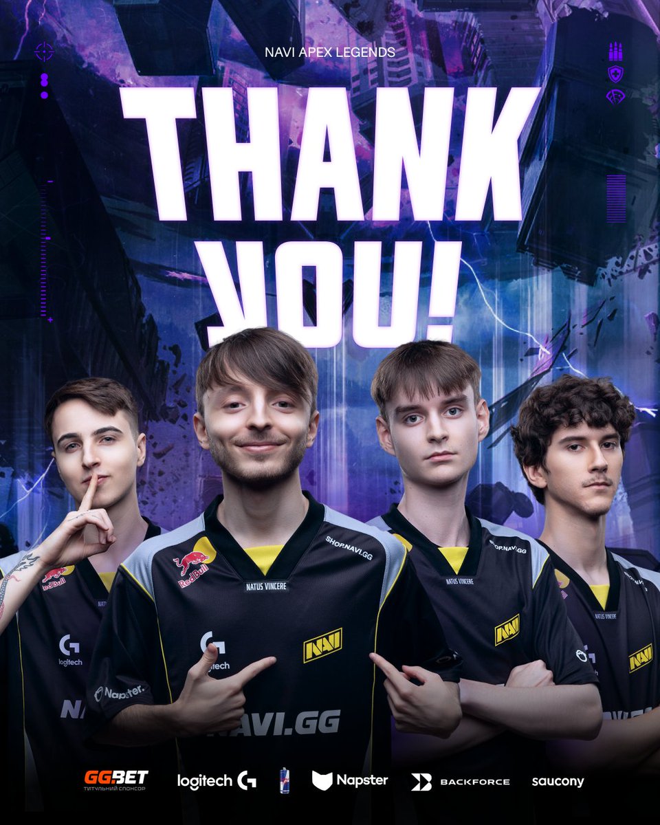 Today, we say farewell to our Apex Legends roster. Thank you for the journey <a href="/UxakoTTV/">NAVI Uxako</a> <a href="/HiarkaYeahh/">NAVI Hiarka</a> <a href="/slab_apex/">NAVI Slab</a> <a href="/Esteves331/">NAVI Esteves33</a>. GL &amp; HF! #navination