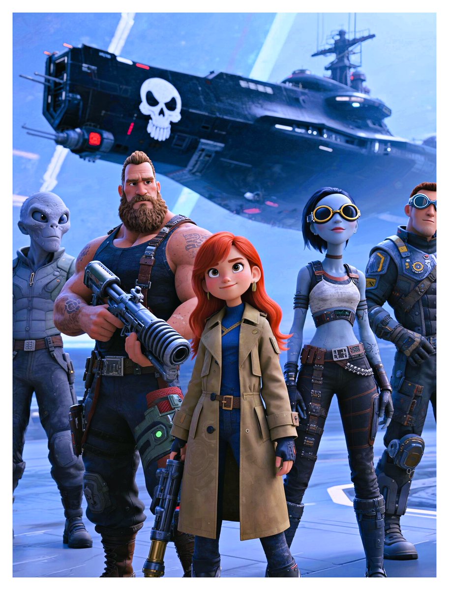 宇宙海賊戦艦のクルーたち

宇宙船には地球人以外にも火星出身者や
異星人、ミュータントなど人種を問わず
気の合うアウトローたちが乗船している💀