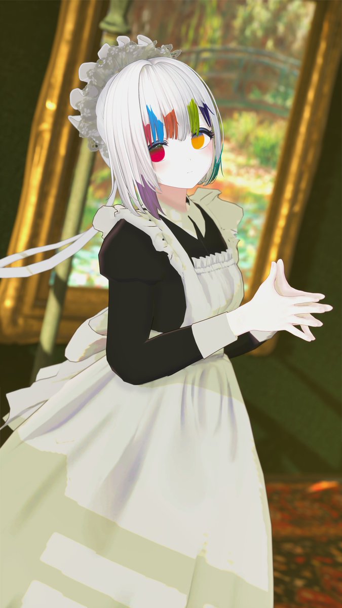 ホントは節制しないとなんだけどTLで見かけたノアヒロメイド概念があんまりにもよすぎたのでメイド服を着せてしまった
#まのばちゃ