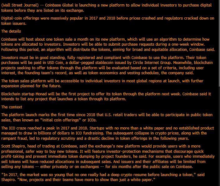 BaseHubHB's tweet image. 🚨 BREAKING: Coinbase launches token sale platform for retail investors

For the first time since 2018, U.S. retail traders can participate in public token sales.

Monad is going to be the first project to offer tokens through the platform next week.

ICO era starts now 💪