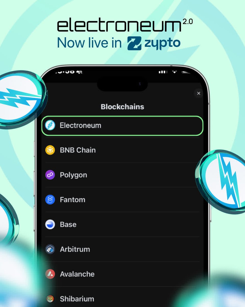 Big news!🎙️ Our very own CEO Richard Ells is joining the @ZyptoApp X space  Electroneum special this Wednesday! Get the inside scoop on this  collaboration. 📅 Wednesday, 12th Nov ⏰ 2:30PM UTC