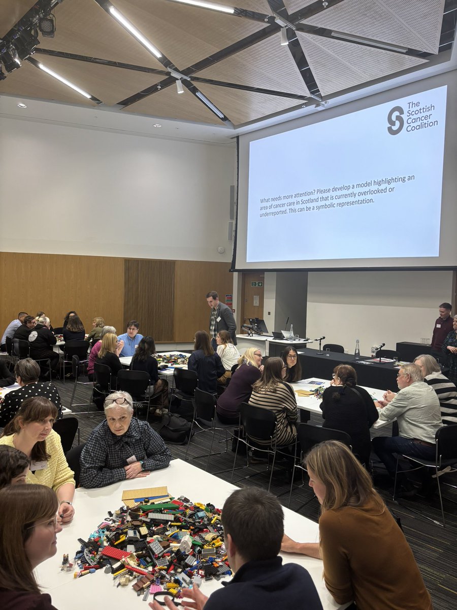 The Scottish Cancer Coalition is using LEGO to explore what the future of cancer care could look like in Scotland. They’re looking at actions the next Scottish Parliament could take! #ScotCanConf