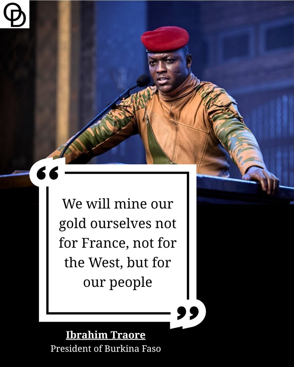 Burkina Faso telah menghasilkan $18 milyar (Rp. 300.600.000.000.000,- kurs $1 = Rp. 16.700) dari tambang emas sejak Ibrahim Traore berkuasa...!

Sebelumnya Burkina Faso cuman dibayar $1 milyar setiap tahun oleh sebuah perusahaan asing...

Pemerintahan Traore memanfaatkan laba
