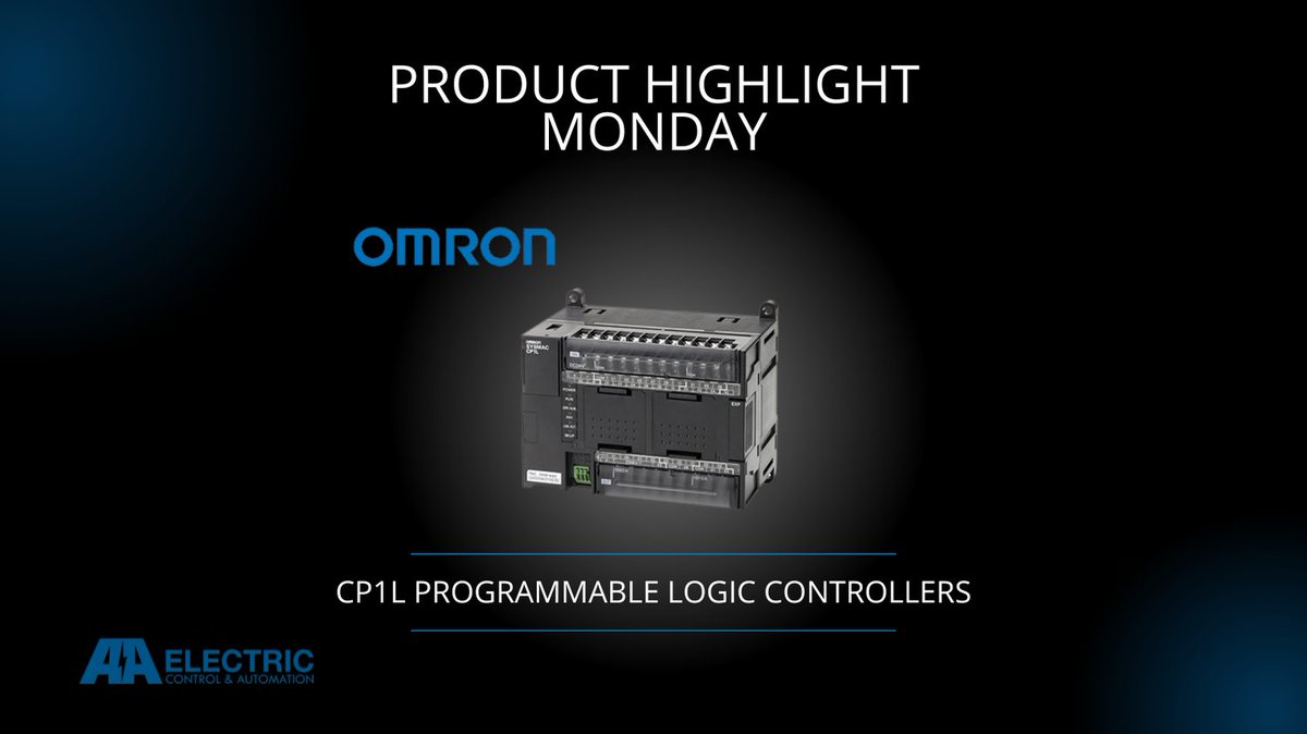 AAElectric's tweet image. Product Highlight Monday is here! Today we are highlighting Omron&apos;s CP1L Programmable Logic Controllers. The CP1L Series provides all the functionality you need to control your machine. Contact us at 1-800-237-8274 to learn more! #OMRON #ProductHighlightMonday #distributors