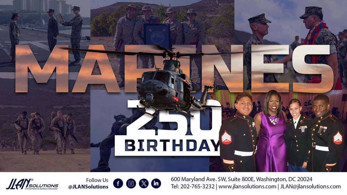 JLAN proudly salutes the #USMC on its 250th birthday. For two and a half centuries, their legacy of courage, discipline, and dedication defines the Marine spirit. We extend our gratitude to all Marines, for their selfless contributions.

Happy Birthday to <a href="/USMC/">U.S. Marines</a>!
#Marines250