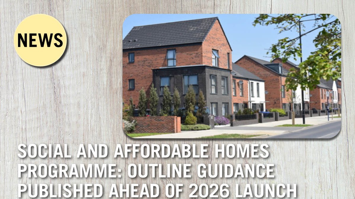 Housebuilderdev's tweet image. Outline guidance for the new social and affordable homes program is out! Get ready for the 2026 launch. 🏡✨ Read more: hbdonline.co.uk/news/social-an… #AffordableHousing #HomeForAll