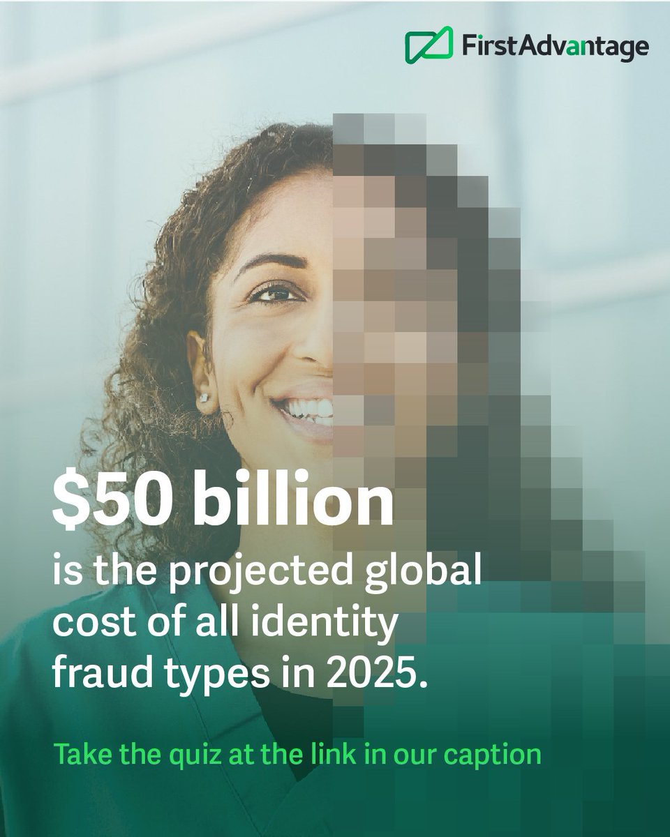 firstadvantage's tweet image. Rising #IdentityFraud in hiring is costing global organizations, including those in the #HealthcareIndustry.

Are you confident in your current #BackgroundScreening program&apos;s ability to catch these imposters? 🤔

Take the quiz: hubs.ly/Q03P9PrW0.