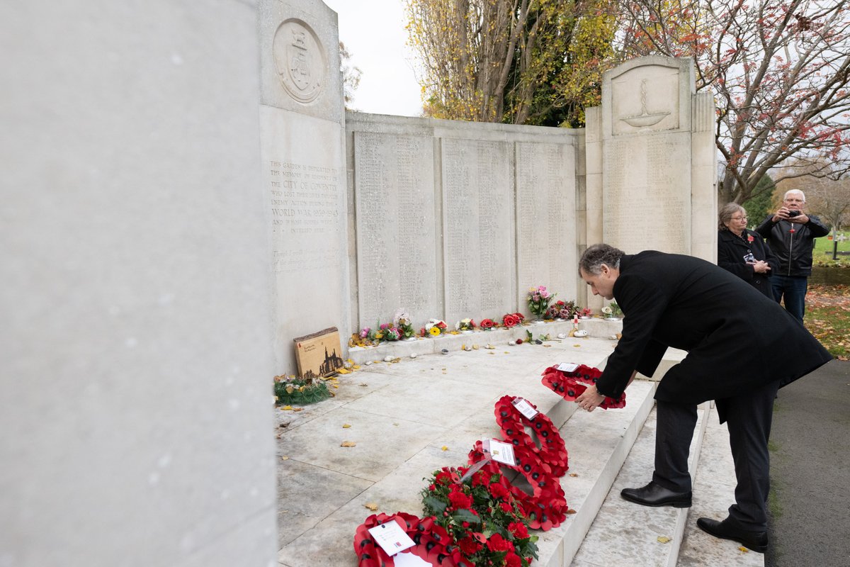 An honour to lay wreaths at the Cenotaph and London Road Cemetery yesterday on behalf of the <a href="/CVConservatives/">Coventry Conservatives</a> group. We shall remember them.