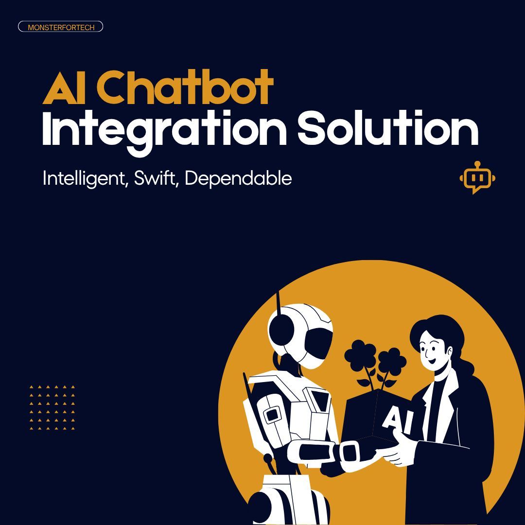 monsterfortech_'s tweet image. Transform the way you connect with customers!
Our AI Chatbot Integration Solution is built to deliver intelligent, swift, and dependable communication automating responses, enhancing user experience, and boosting engagement 24/7. 
#AIChatbot #ChatbotIntegration #AutomationTools