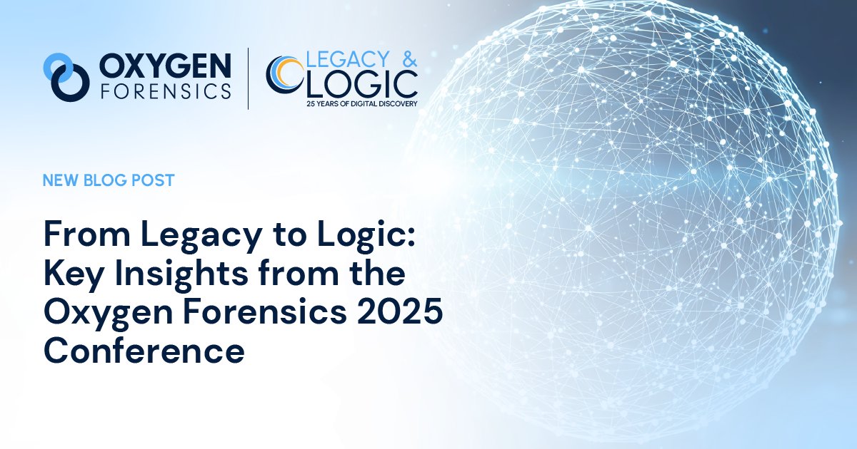 oxygenforensic's tweet image. Celebrating 25 years of digital discovery, the Oxygen Forensics Legacy &amp;amp; Logic Conference in Orlando brought together some of the brightest minds in digital forensics, eDiscovery, and cybersecurity: bit.ly/4836CH1