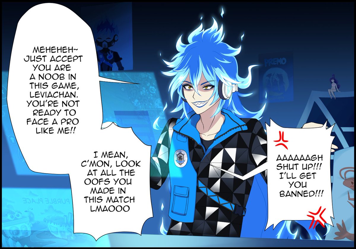AkiJaline's tweet image. [Crossover Obey Me! + Twisted Wonderland + Mystic Messenger]  

I&apos;ve had this comic unfinished since 2024, so I finished it now. This was a stupid idea that occurred to me at the moment about these gamer boys 🎮 

#obeyme #twst #mysme #mysticmessenger #twistedwonderland
