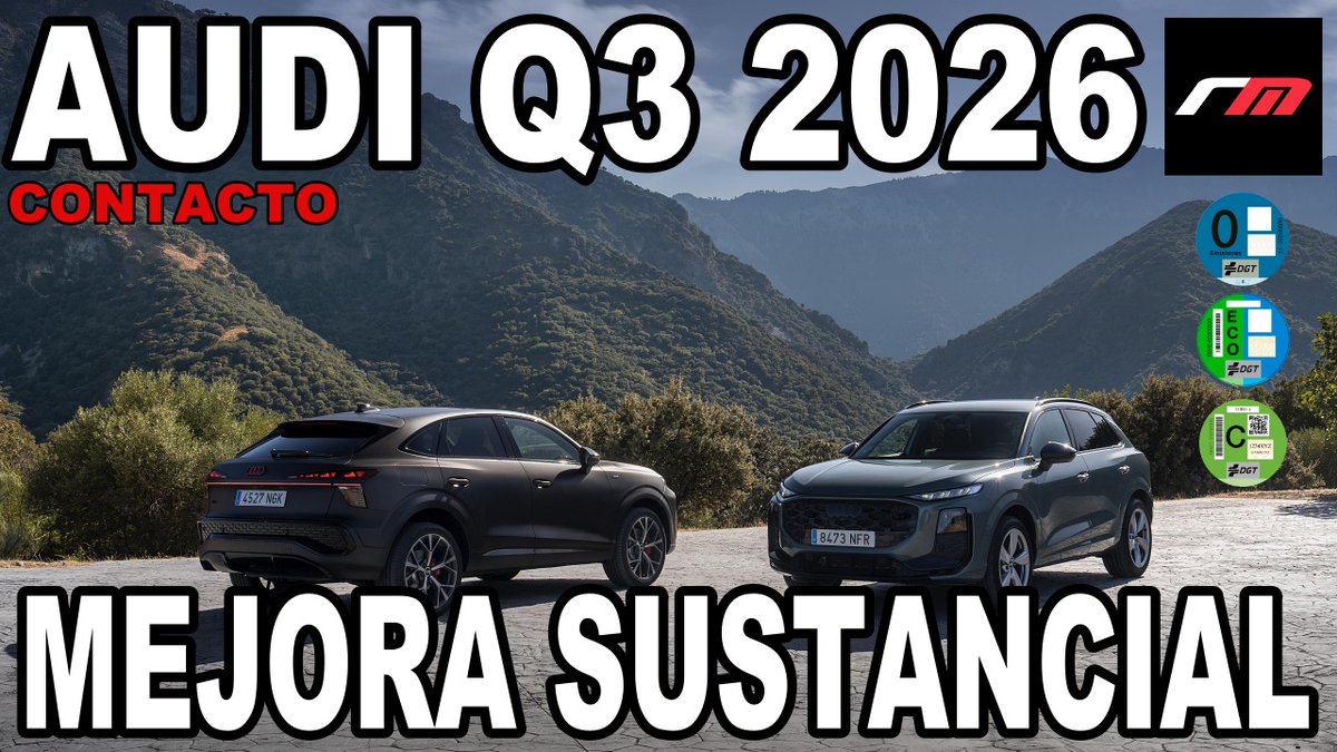 Nuevo Audi Q3. Dos carrocerías, nuevo diseño con más músculo, más calidad y más tecnológico.
Faros micro-LED, interior digital, asistentes de nivel alto y un PHEV con hasta 119 km eléctricos.
Un Q3 mucho más completo por dentro y por fuera.
Ya a la venta desde 46.620 €.