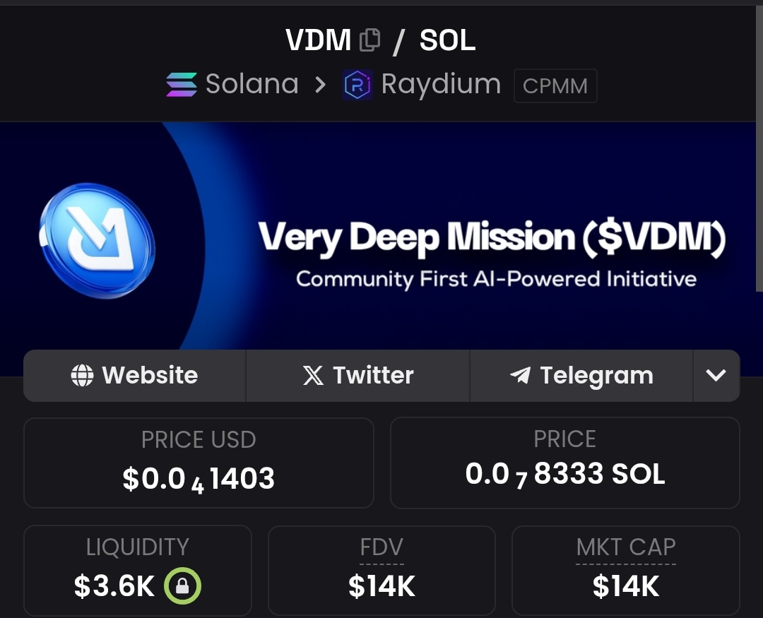<a href="/verydeepmission/">VeryDeepMission (VDM)</a> $VDM, this project hits different.
It’s not just another crypto token; it’s a vision born from depth, purpose, and innovation.

Every time I look deeper into it, I see something bigger unfolding.
A mission that’s not chasing hype but building meaning and