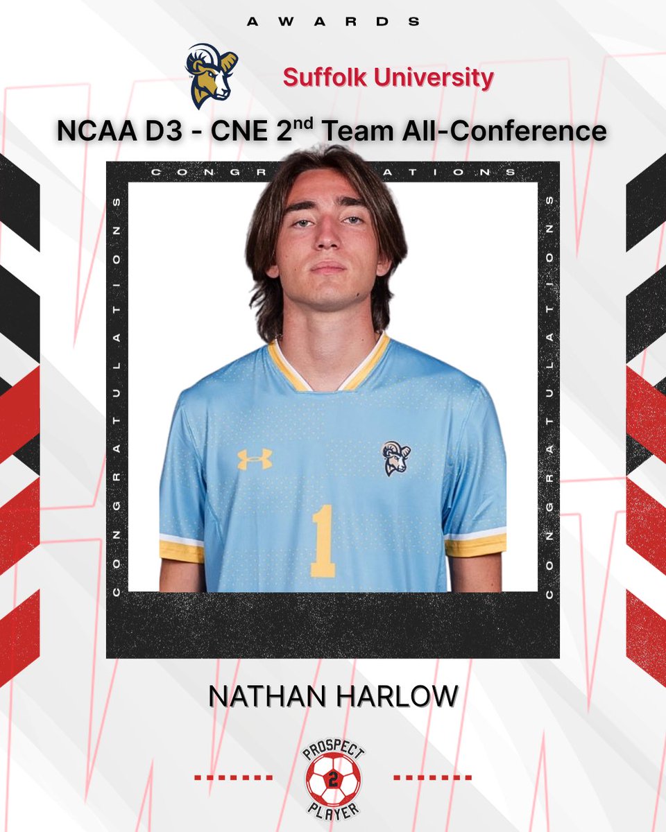 Prospect2Player's tweet image. Congratulations to our goalkeeper Nathan Harlow on being named NCAA D3 CNE 2nd Team All-Conference🏅